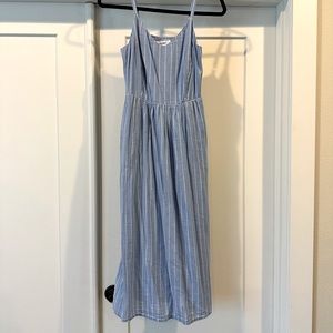 Old navy blue and white stripe cami dress size S